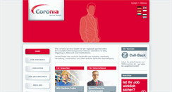 Desktop Screenshot of coronia-service.de